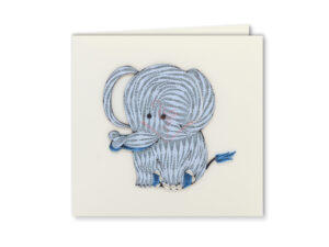 Elephant quilling card