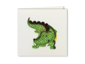 crocodile quilling card
